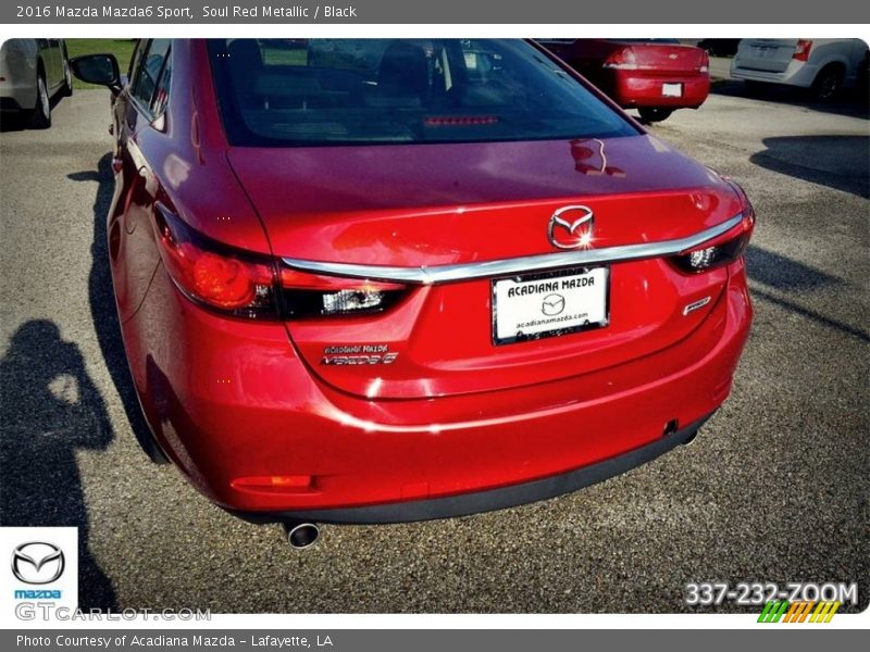 Soul Red Metallic / Black 2016 Mazda Mazda6 Sport
