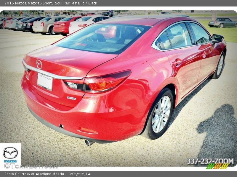 Soul Red Metallic / Black 2016 Mazda Mazda6 Sport