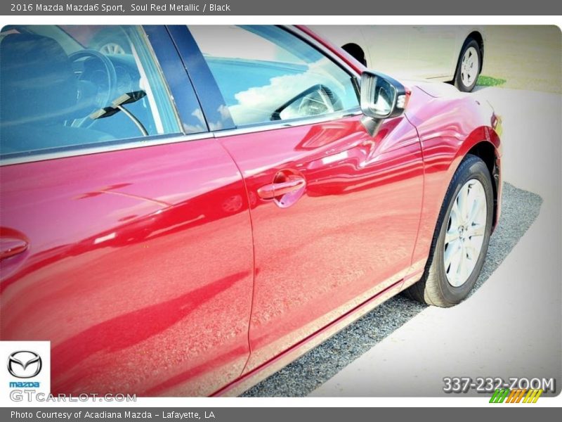 Soul Red Metallic / Black 2016 Mazda Mazda6 Sport