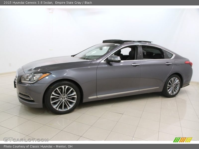 Empire State Gray / Black 2015 Hyundai Genesis 3.8 Sedan