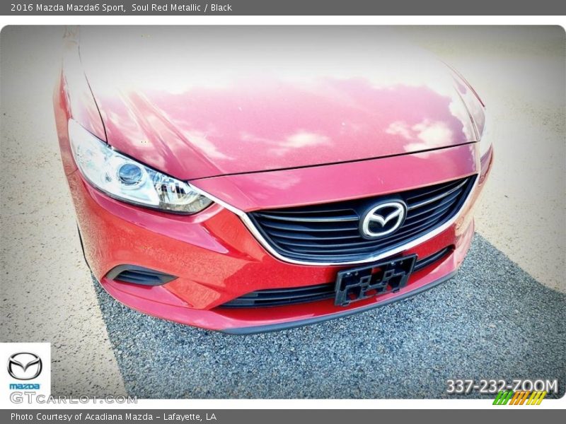 Soul Red Metallic / Black 2016 Mazda Mazda6 Sport