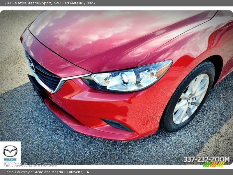Soul Red Metallic / Black 2016 Mazda Mazda6 Sport