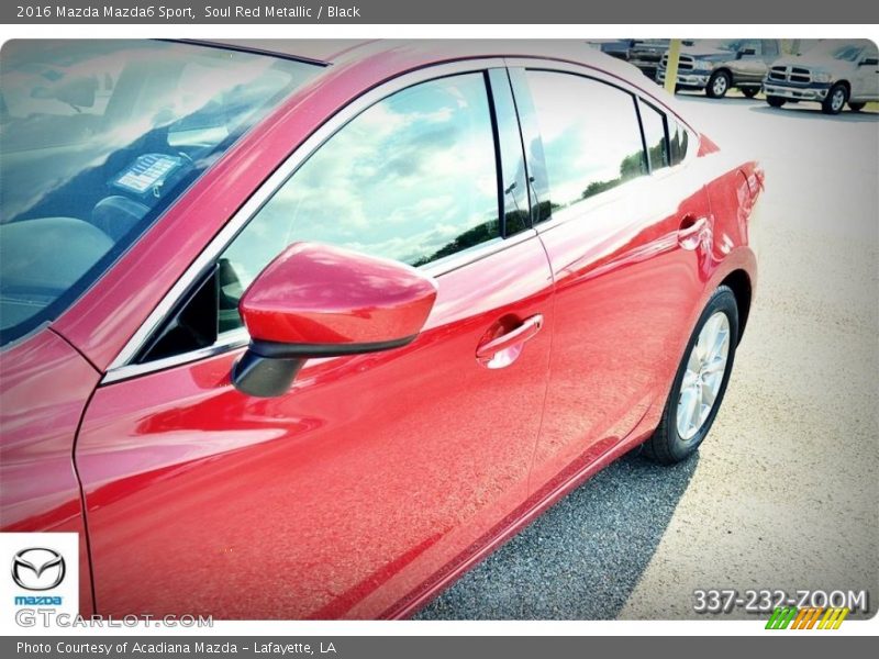 Soul Red Metallic / Black 2016 Mazda Mazda6 Sport