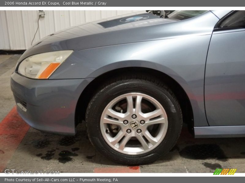 Cool Blue Metallic / Gray 2006 Honda Accord EX Coupe