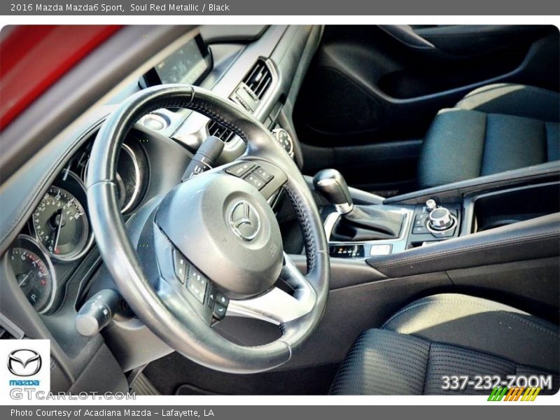 Soul Red Metallic / Black 2016 Mazda Mazda6 Sport