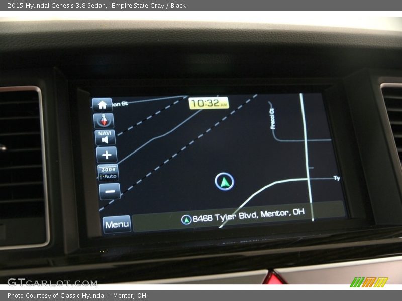 Empire State Gray / Black 2015 Hyundai Genesis 3.8 Sedan