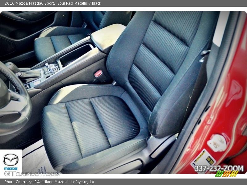 Soul Red Metallic / Black 2016 Mazda Mazda6 Sport