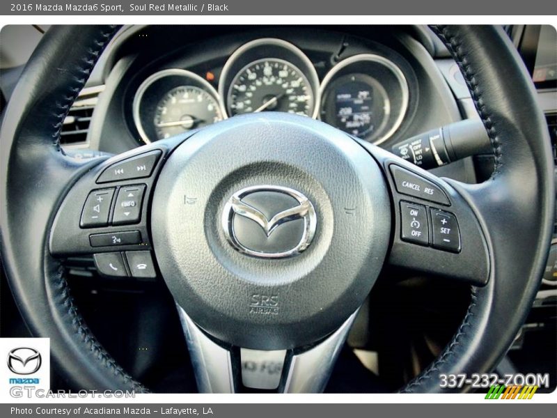 Soul Red Metallic / Black 2016 Mazda Mazda6 Sport