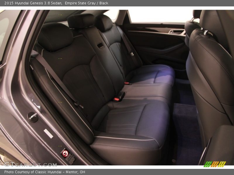 Empire State Gray / Black 2015 Hyundai Genesis 3.8 Sedan