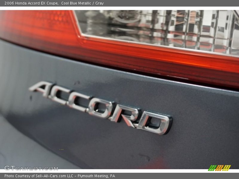 Cool Blue Metallic / Gray 2006 Honda Accord EX Coupe