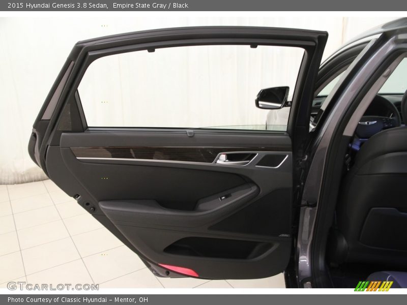 Empire State Gray / Black 2015 Hyundai Genesis 3.8 Sedan