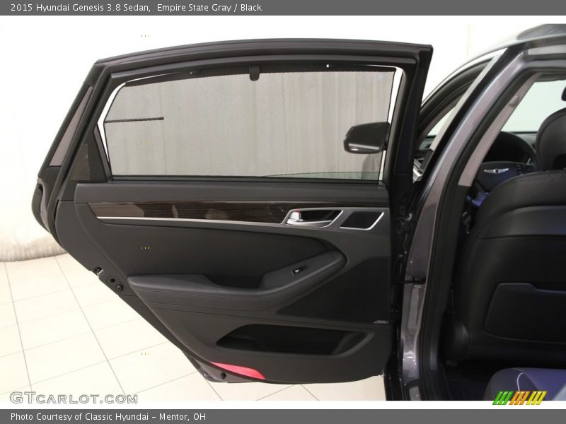 Empire State Gray / Black 2015 Hyundai Genesis 3.8 Sedan