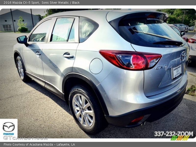 Sonic Silver Metallic / Black 2016 Mazda CX-5 Sport