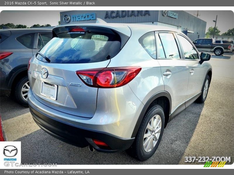 Sonic Silver Metallic / Black 2016 Mazda CX-5 Sport