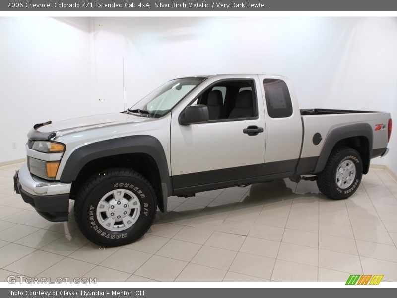 Silver Birch Metallic / Very Dark Pewter 2006 Chevrolet Colorado Z71 Extended Cab 4x4