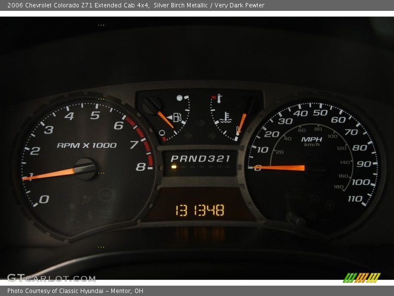Silver Birch Metallic / Very Dark Pewter 2006 Chevrolet Colorado Z71 Extended Cab 4x4