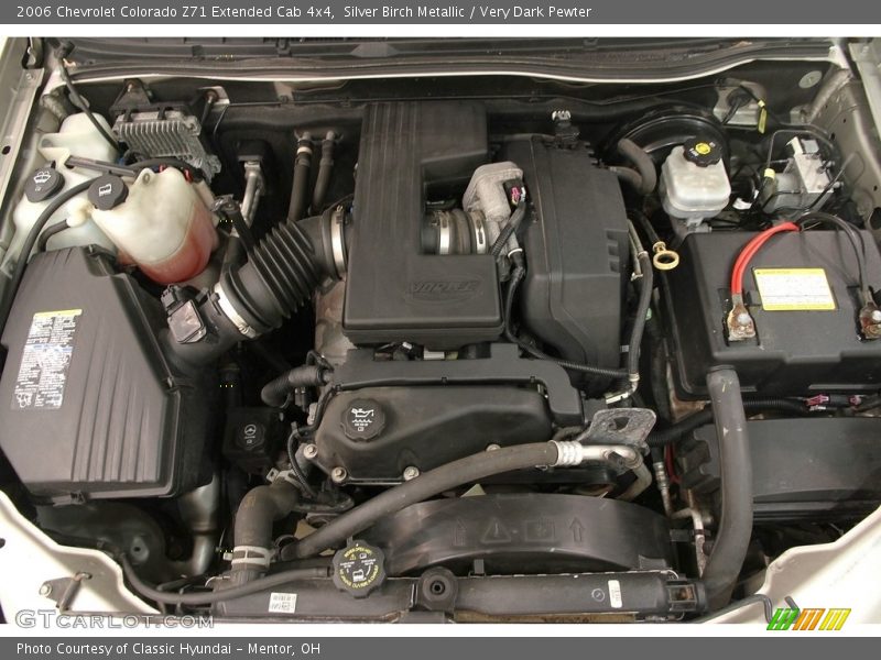 Silver Birch Metallic / Very Dark Pewter 2006 Chevrolet Colorado Z71 Extended Cab 4x4