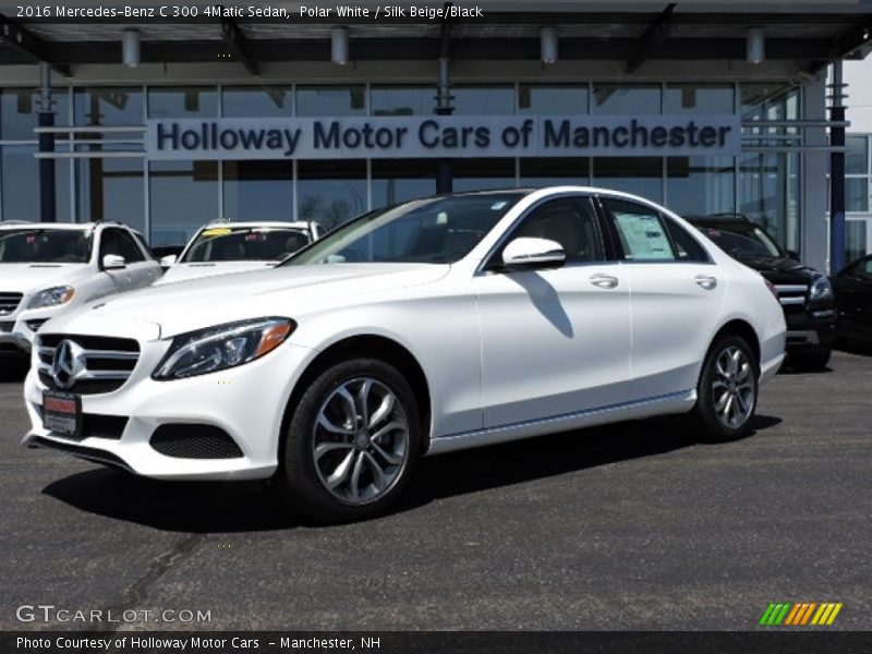 Polar White / Silk Beige/Black 2016 Mercedes-Benz C 300 4Matic Sedan