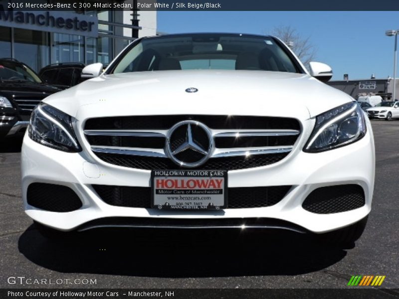 Polar White / Silk Beige/Black 2016 Mercedes-Benz C 300 4Matic Sedan