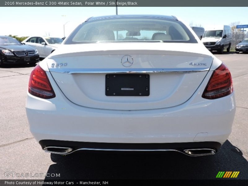 Polar White / Silk Beige/Black 2016 Mercedes-Benz C 300 4Matic Sedan