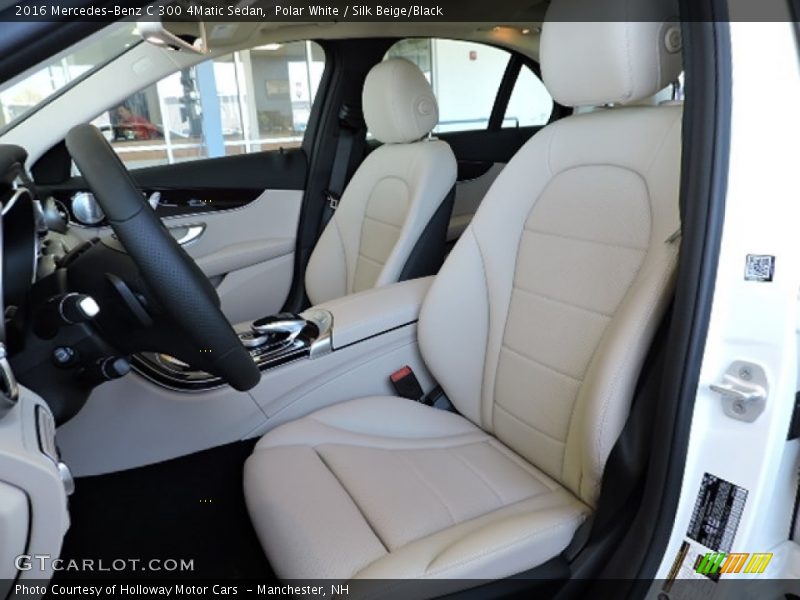 Polar White / Silk Beige/Black 2016 Mercedes-Benz C 300 4Matic Sedan