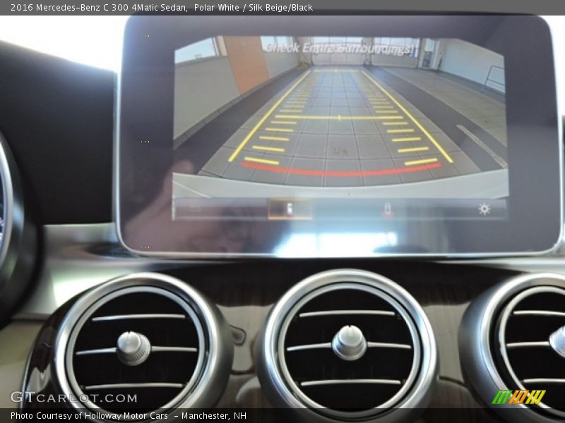 Polar White / Silk Beige/Black 2016 Mercedes-Benz C 300 4Matic Sedan