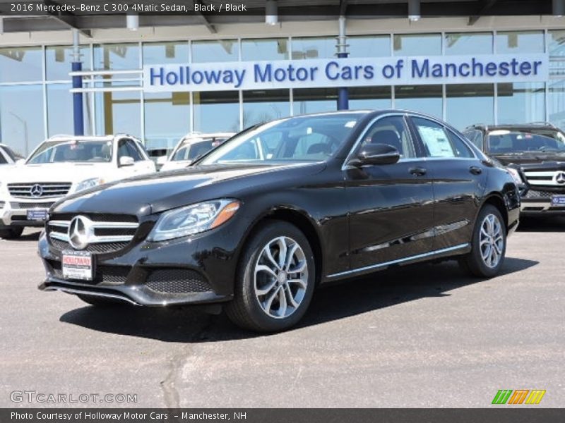 Black / Black 2016 Mercedes-Benz C 300 4Matic Sedan