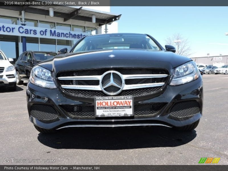 Black / Black 2016 Mercedes-Benz C 300 4Matic Sedan