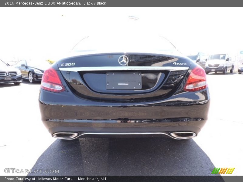 Black / Black 2016 Mercedes-Benz C 300 4Matic Sedan