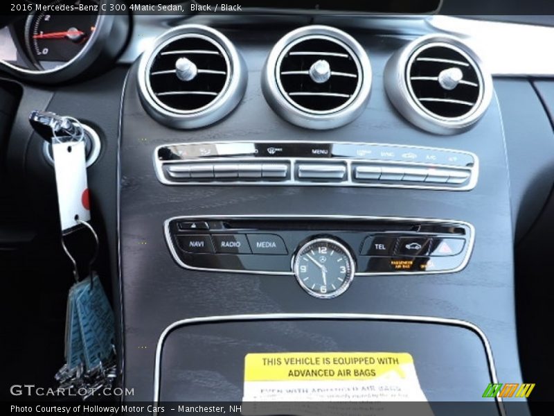 Black / Black 2016 Mercedes-Benz C 300 4Matic Sedan