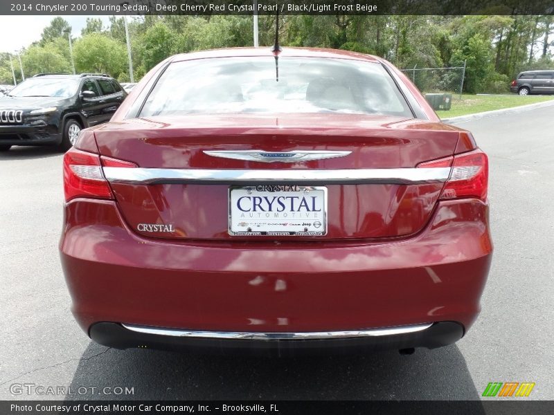Deep Cherry Red Crystal Pearl / Black/Light Frost Beige 2014 Chrysler 200 Touring Sedan