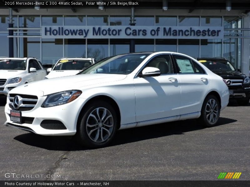 Polar White / Silk Beige/Black 2016 Mercedes-Benz C 300 4Matic Sedan