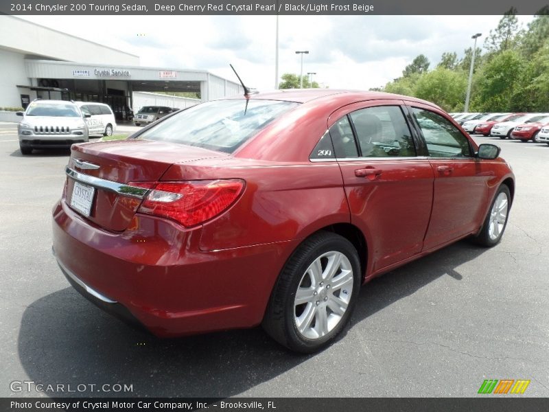 Deep Cherry Red Crystal Pearl / Black/Light Frost Beige 2014 Chrysler 200 Touring Sedan