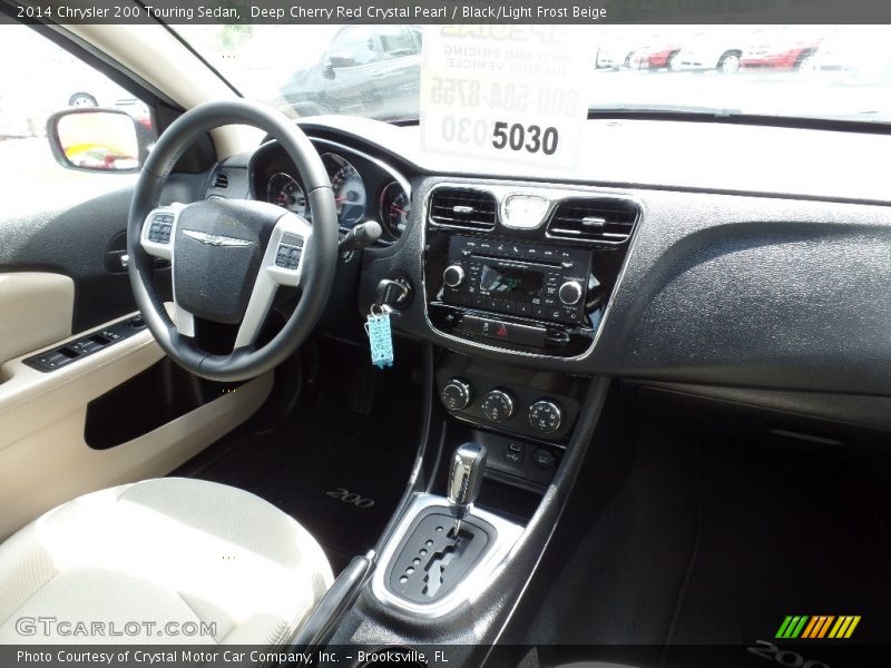 Deep Cherry Red Crystal Pearl / Black/Light Frost Beige 2014 Chrysler 200 Touring Sedan