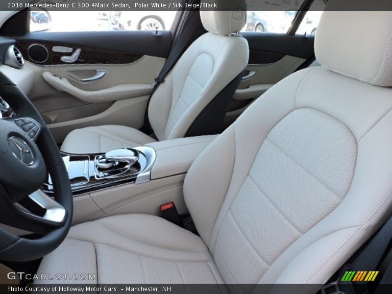 Polar White / Silk Beige/Black 2016 Mercedes-Benz C 300 4Matic Sedan