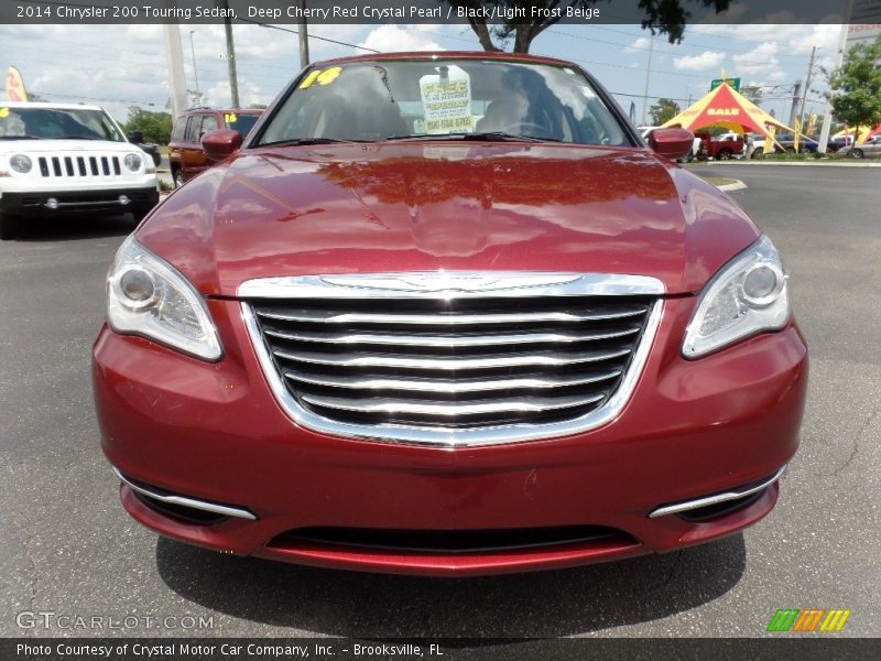 Deep Cherry Red Crystal Pearl / Black/Light Frost Beige 2014 Chrysler 200 Touring Sedan