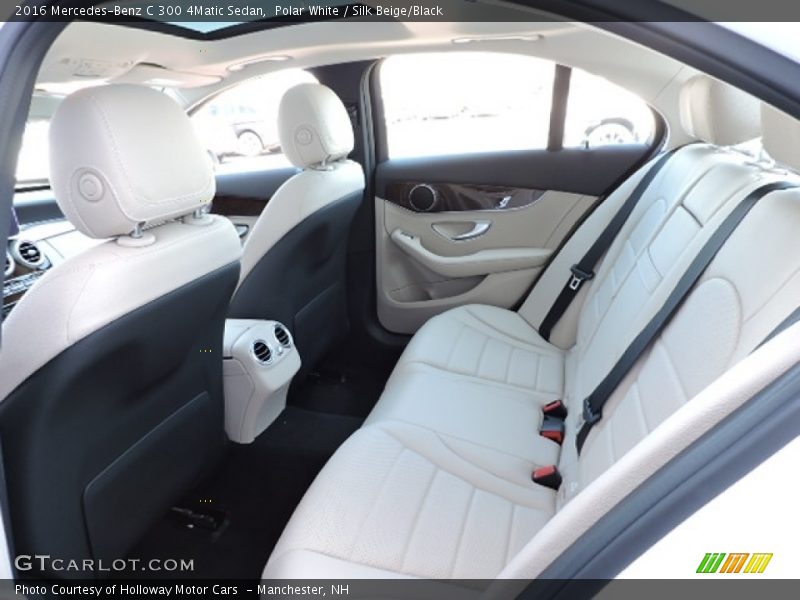 Polar White / Silk Beige/Black 2016 Mercedes-Benz C 300 4Matic Sedan