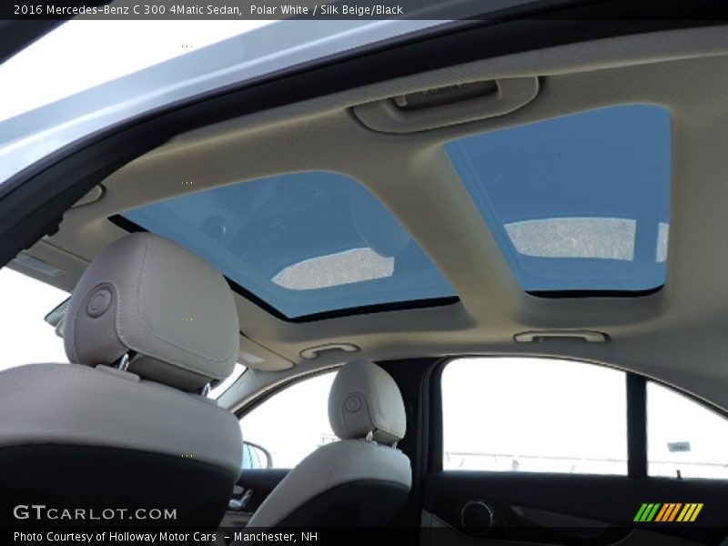 Polar White / Silk Beige/Black 2016 Mercedes-Benz C 300 4Matic Sedan