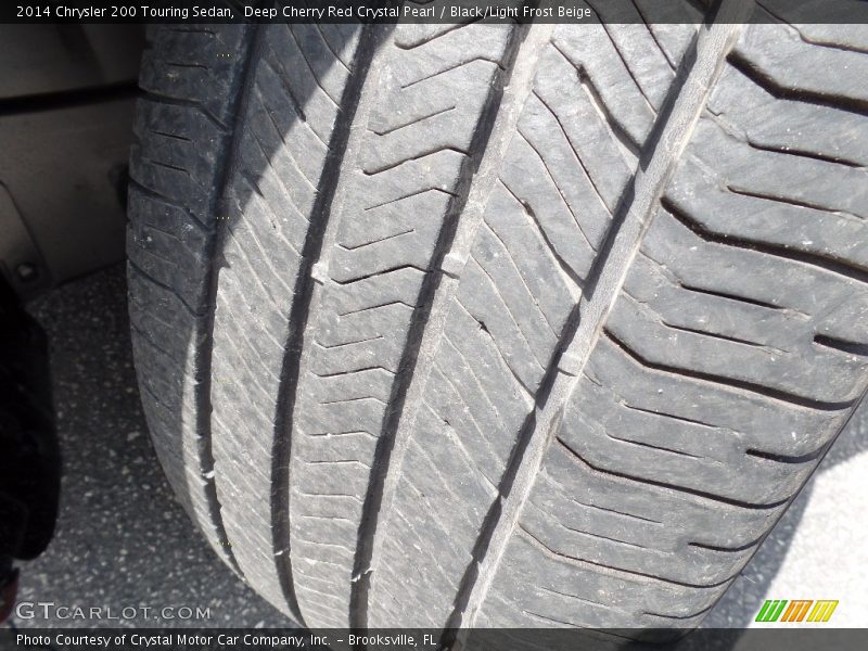 Deep Cherry Red Crystal Pearl / Black/Light Frost Beige 2014 Chrysler 200 Touring Sedan