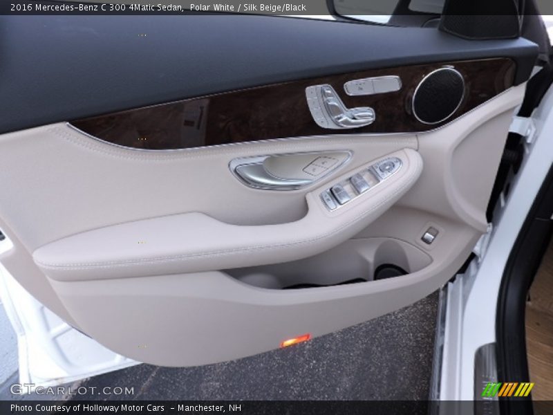 Polar White / Silk Beige/Black 2016 Mercedes-Benz C 300 4Matic Sedan