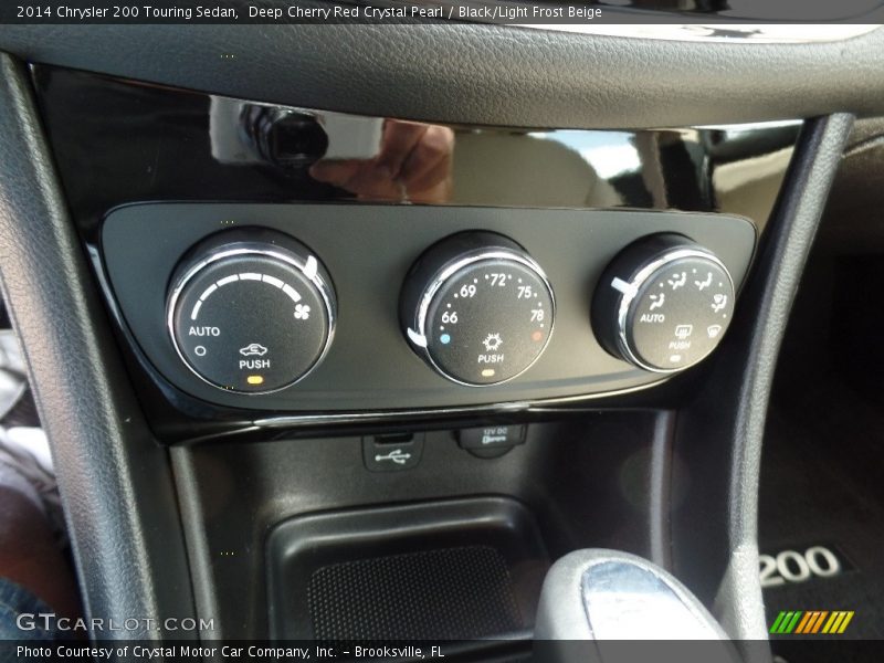 Deep Cherry Red Crystal Pearl / Black/Light Frost Beige 2014 Chrysler 200 Touring Sedan