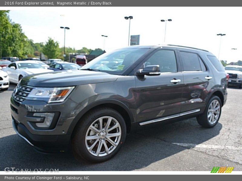 Magnetic Metallic / Ebony Black 2016 Ford Explorer Limited