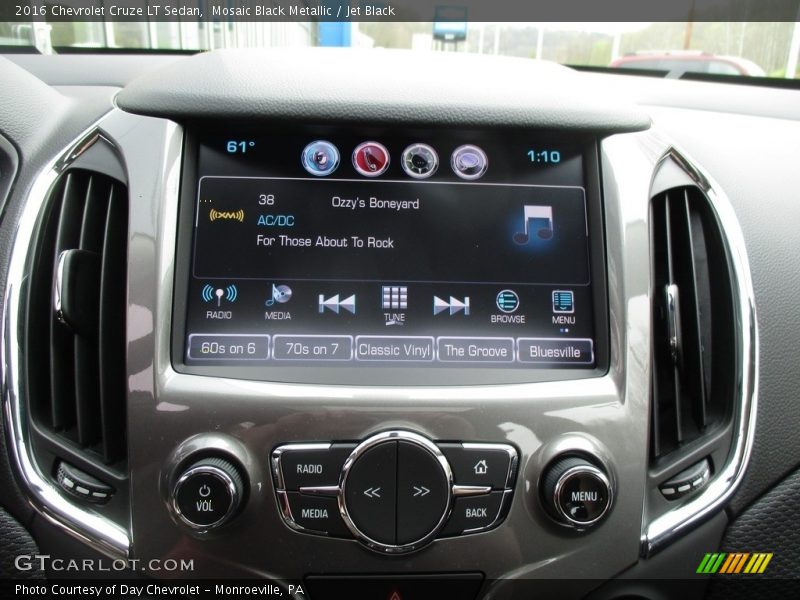 Mosaic Black Metallic / Jet Black 2016 Chevrolet Cruze LT Sedan