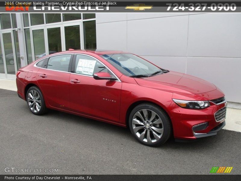 Crystal Red Tintcoat / Jet Black 2016 Chevrolet Malibu Premier