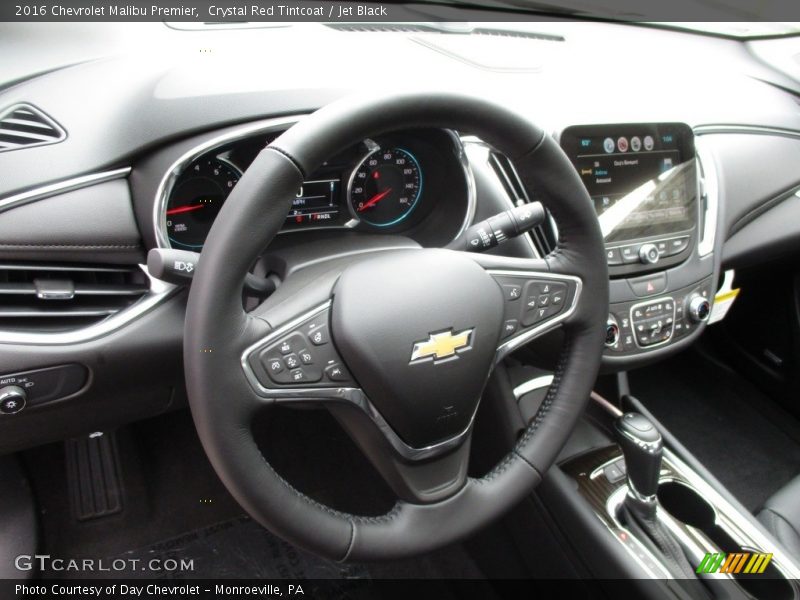 Crystal Red Tintcoat / Jet Black 2016 Chevrolet Malibu Premier