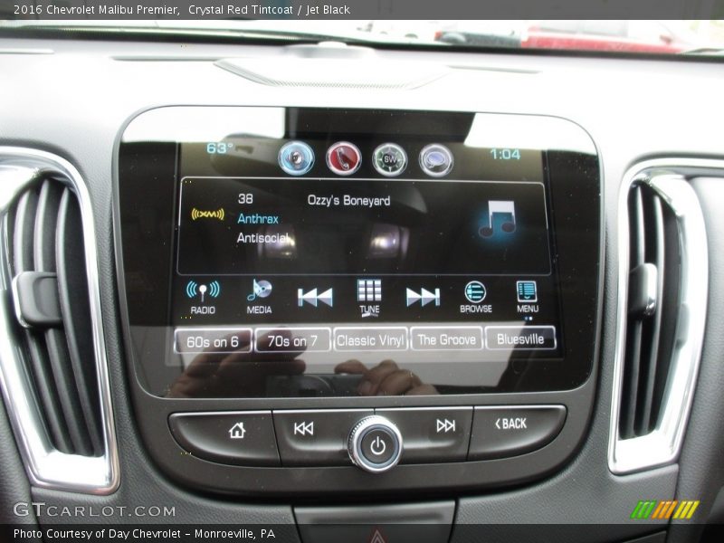 Crystal Red Tintcoat / Jet Black 2016 Chevrolet Malibu Premier