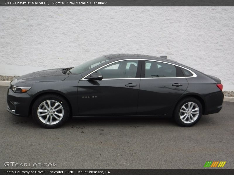 Nightfall Gray Metallic / Jet Black 2016 Chevrolet Malibu LT
