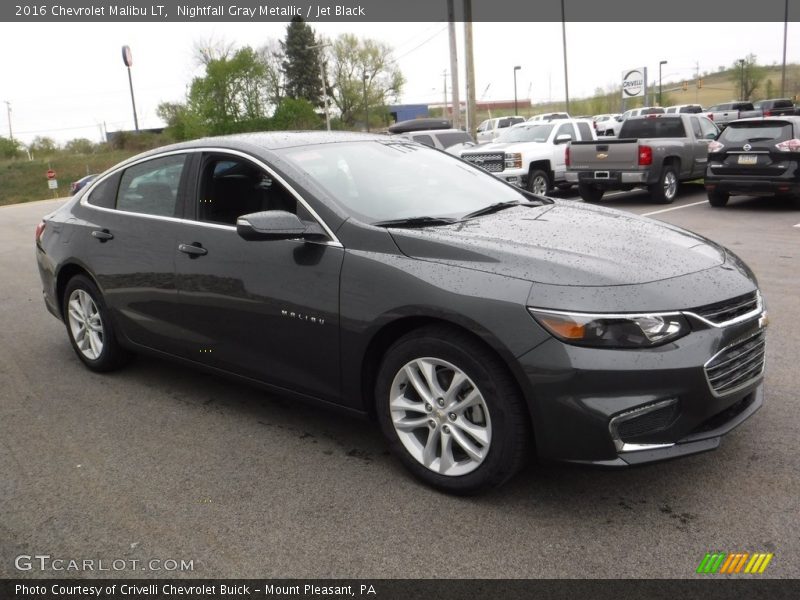Nightfall Gray Metallic / Jet Black 2016 Chevrolet Malibu LT