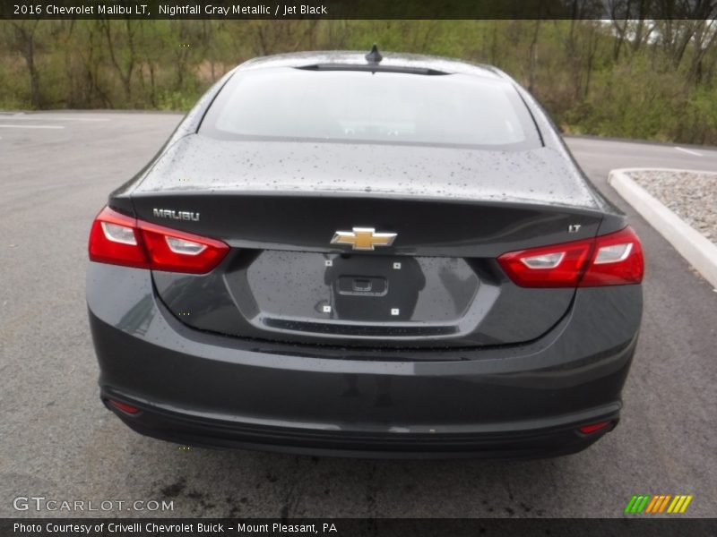 Nightfall Gray Metallic / Jet Black 2016 Chevrolet Malibu LT