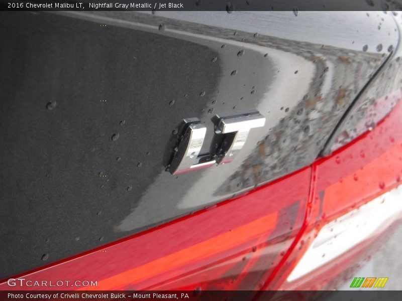 Nightfall Gray Metallic / Jet Black 2016 Chevrolet Malibu LT